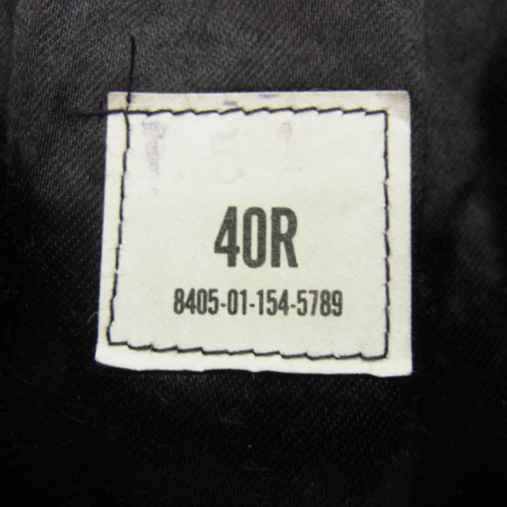 DLA100-90-C-4050 米海軍 実物 US NAVY 90's ウール P コート 40R ブラック系 40R【中古】