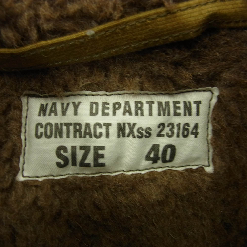 TOY'S McCOY トイズマッコイ TMJ2343 × REALMOON リアルムーン スペシャルモデル U.S.NAVY N-1 デッキ ジャケット 40 ブラウン系 40【極上美品】【中古】