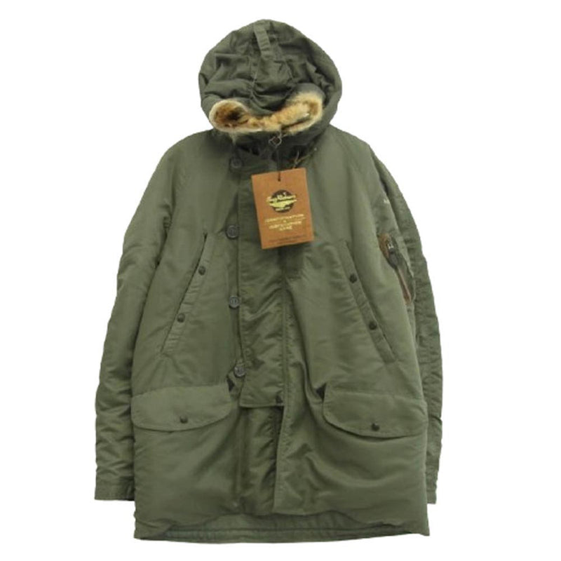 Buzz Rickson's バズリクソンズ BR14919 Type N-3B ALBERT TURNER & CO.INC. フライト ジャケット 馬革 コヨーテファー仕様 カーキ系 M【極上美品】【中古】