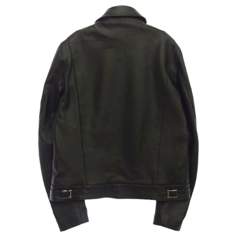 Lewis Leathers ルイスレザー 441TR CYCLONE サイクロン ラットランドシープスキン タイトフィット タータンチェック ダブル ライダース ジャケット ルイス製 木製 ロゴハンガー付属 ブラック系 40【極上美品】【中古】