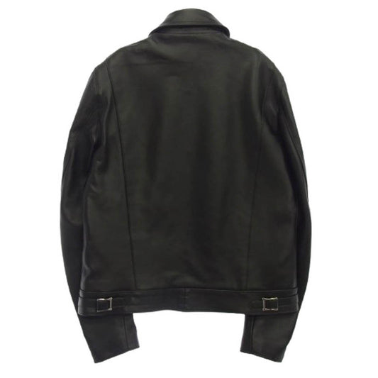 Lewis Leathers ルイスレザー 441TR CYCLONE サイクロン ラットランドシープスキン タイトフィット タータンチェック ダブル ライダース ジャケット ルイス製 木製 ロゴハンガー付属 ブラック系 40【極上美品】【中古】