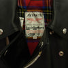 Lewis Leathers ルイスレザー 441TR CYCLONE サイクロン ラットランドシープスキン タイトフィット タータンチェック ダブル ライダース ジャケット ルイス製 木製 ロゴハンガー付属 ブラック系 40【極上美品】【中古】