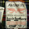 Lewis Leathers ルイスレザー 441TR CYCLONE サイクロン ラットランドシープスキン タイトフィット タータンチェック ダブル ライダース ジャケット ルイス製 木製 ロゴハンガー付属 ブラック系 40【極上美品】【中古】