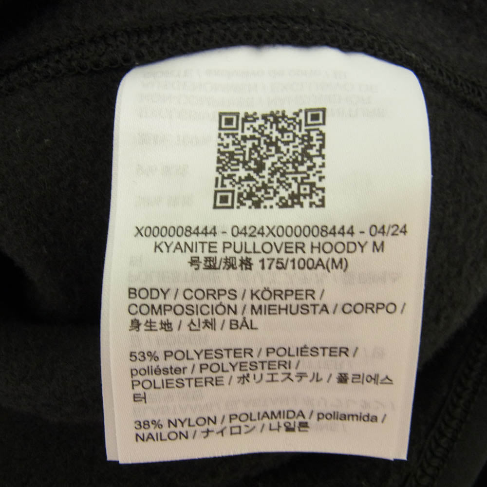 ARC'TERYX アークテリクス X000008444 KYANITE PULLOVER HOODY カイヤナイト プルオーバー フーディ フリース パーカー ブラック系 M【美品】【中古】