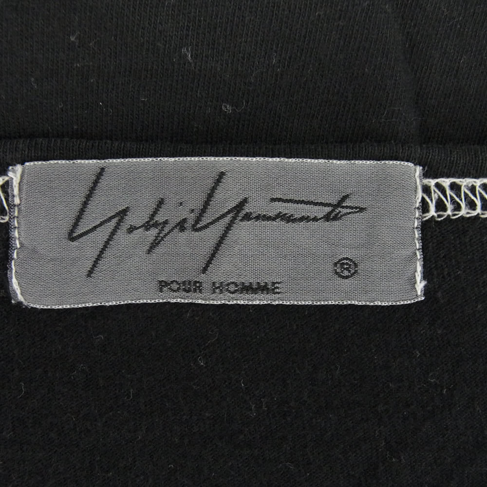Yohji Yamamoto POUR HOMME ヨウジヤマモトプールオム HK-T25-076 ステッチ デザイン 半袖 Tシャツ カットソー ブラック系 3【中古】