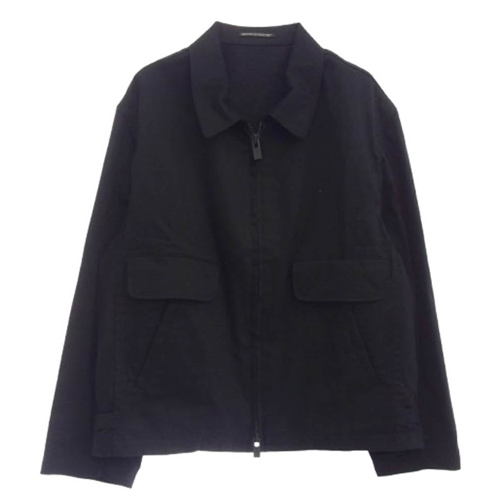 Yohji Yamamoto POUR HOMME ヨウジヤマモトプールオム 22SS HG-Y06-056 コットン ダブル ジップ ジャケット ブラック系 2【中古】
