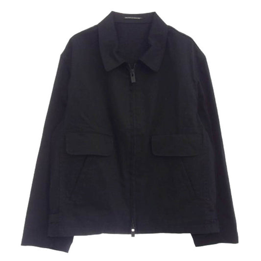 Yohji Yamamoto POUR HOMME ヨウジヤマモトプールオム 22SS HG-Y06-056 コットン ダブル ジップ ジャケット ブラック系 2【中古】