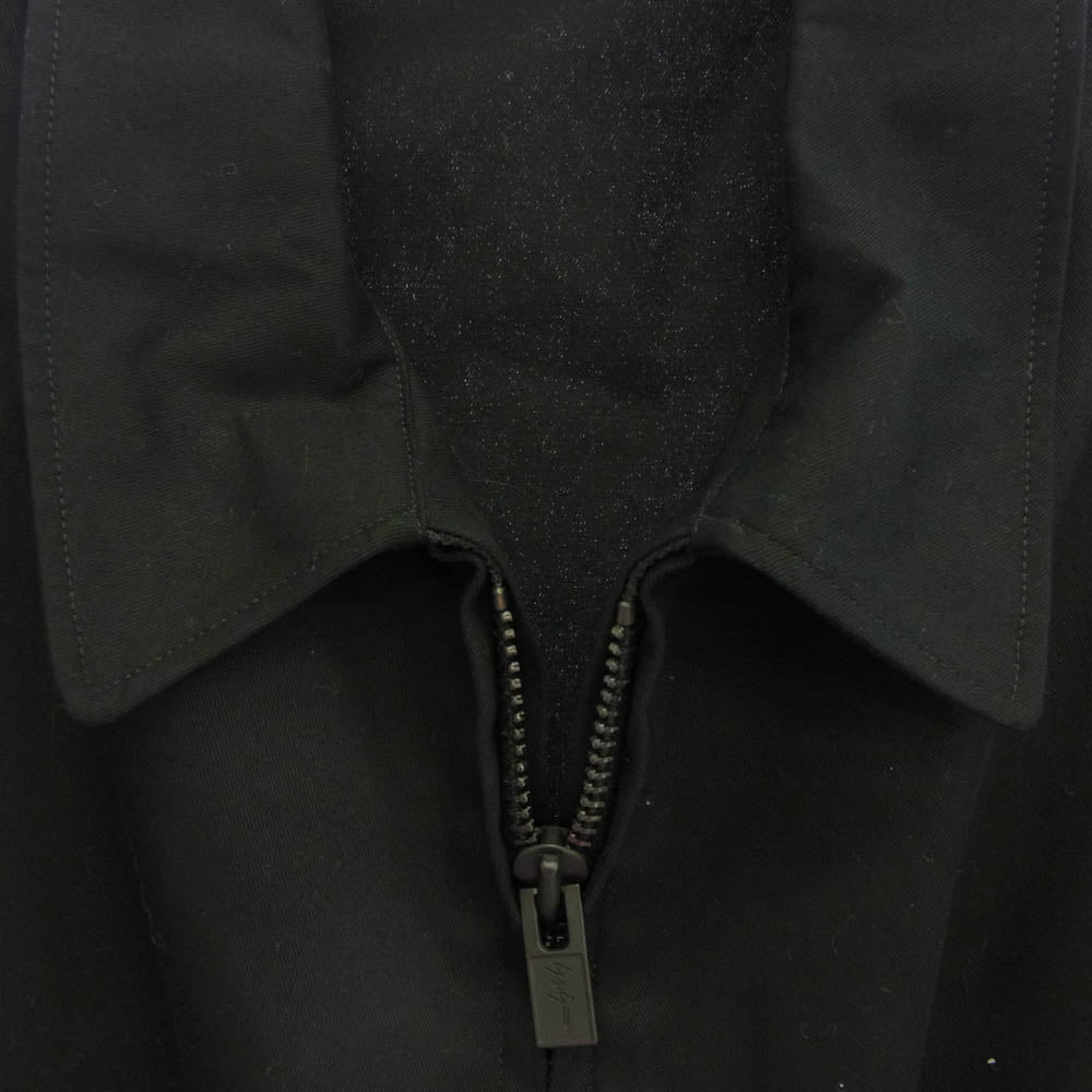 Yohji Yamamoto POUR HOMME ヨウジヤマモトプールオム 22SS HG-Y06-056 コットン ダブル ジップ ジャケット ブラック系 2【中古】