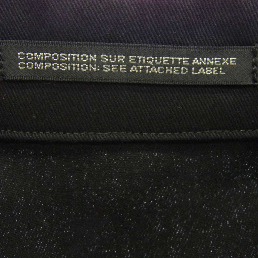 Yohji Yamamoto POUR HOMME ヨウジヤマモトプールオム 22SS HG-Y06-056 コットン ダブル ジップ ジャケット ブラック系 2【中古】