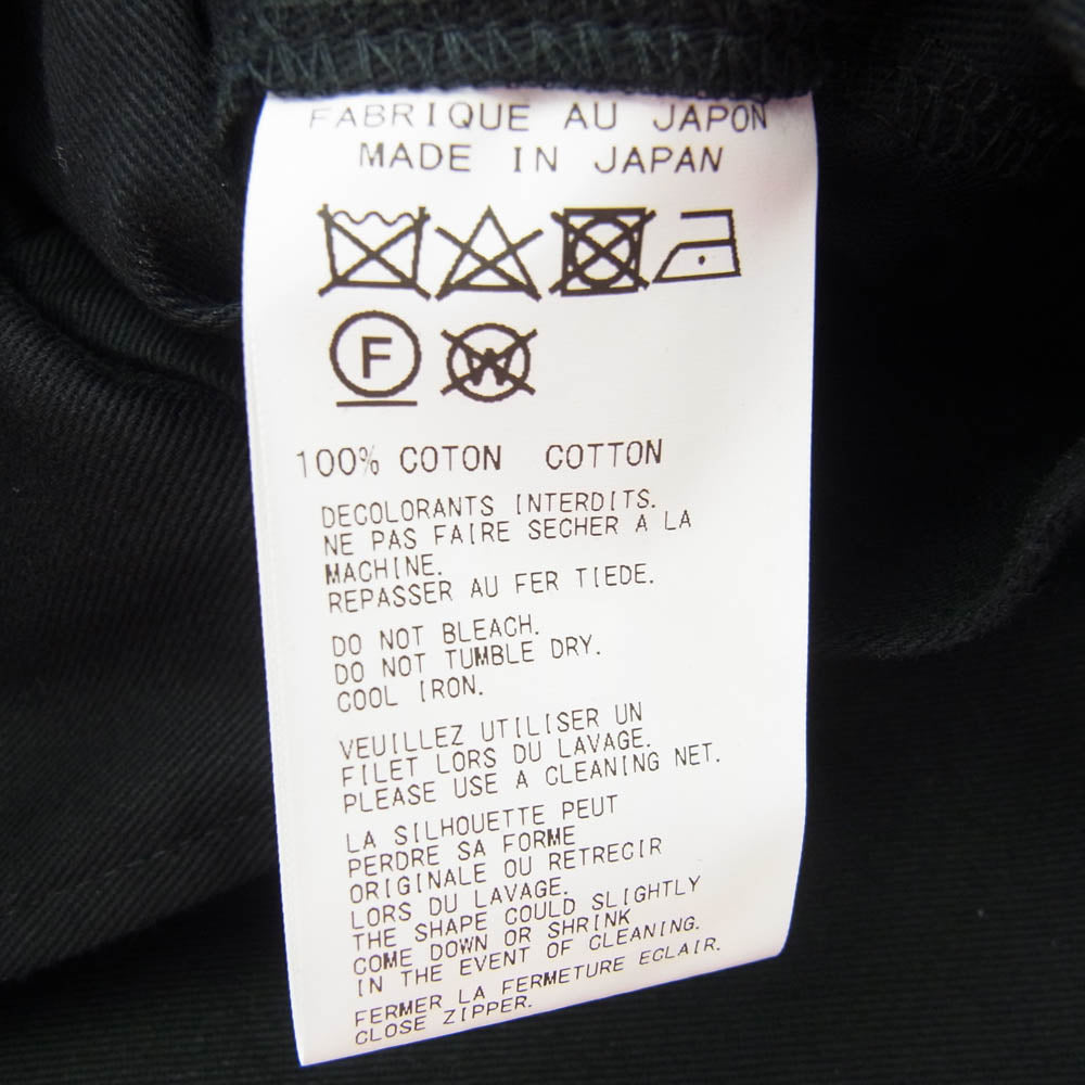 Yohji Yamamoto POUR HOMME ヨウジヤマモトプールオム 22SS HG-Y06-056 コットン ダブル ジップ ジャケット ブラック系 2【中古】