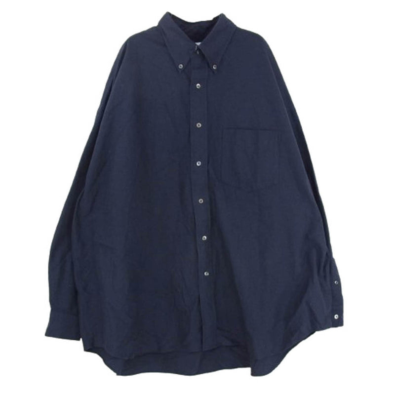 GRAPHPAPER グラフペーパー 24SS GM241-50021B Oxford Oversized B.D.Shirt オックスフォード オーバーサイズ 長袖 シャツ ネイビー系 O/S【中古】