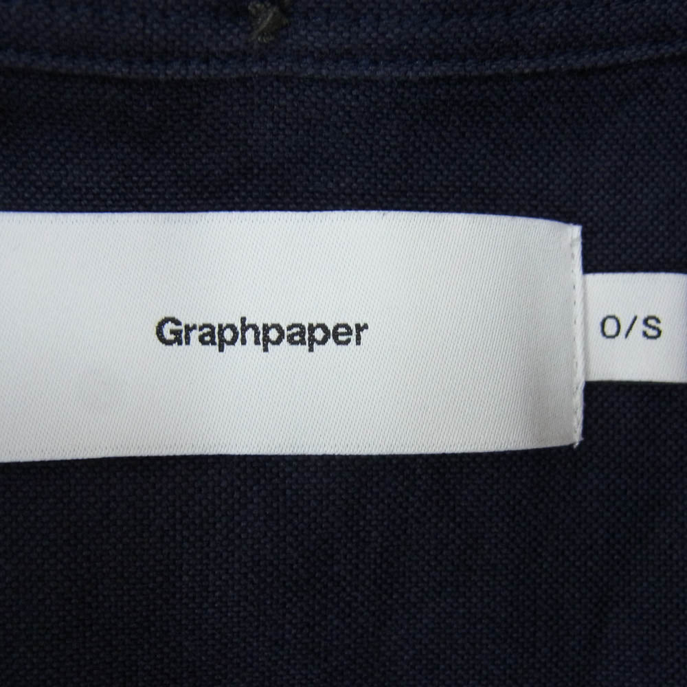GRAPHPAPER グラフペーパー 24SS GM241-50021B Oxford Oversized B.D.Shirt オックスフォード オーバーサイズ 長袖 シャツ ネイビー系 O/S【中古】