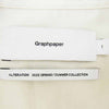GRAPHPAPER グラフペーパー 25SS GM251-50144 Silicon Poplin Oversized Regular Collar Shirt シリコン オーバーサイズ 長袖 シャツ ホワイト系 1【中古】