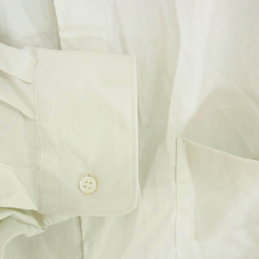GRAPHPAPER グラフペーパー 25SS GM251-50144 Silicon Poplin Oversized Regular Collar Shirt シリコン オーバーサイズ 長袖 シャツ ホワイト系 1【中古】