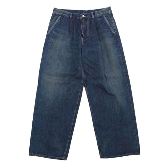 GRAPHPAPER グラフペーパー 25SS GU251-40188DB Selvage Denim TwoTuck Pants セルヴィッジ デニム ツータック パンツ インディゴブルー系 3【中古】