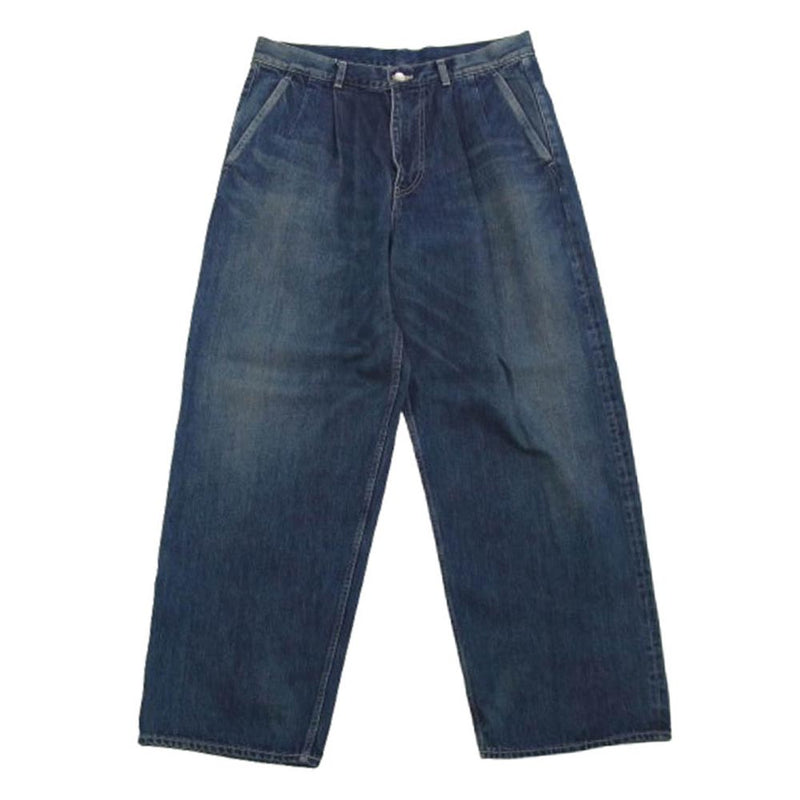 GRAPHPAPER グラフペーパー 25SS GU251-40188DB Selvage Denim TwoTuck Pants セルヴィッジ デニム ツータック パンツ インディゴブルー系 3【中古】