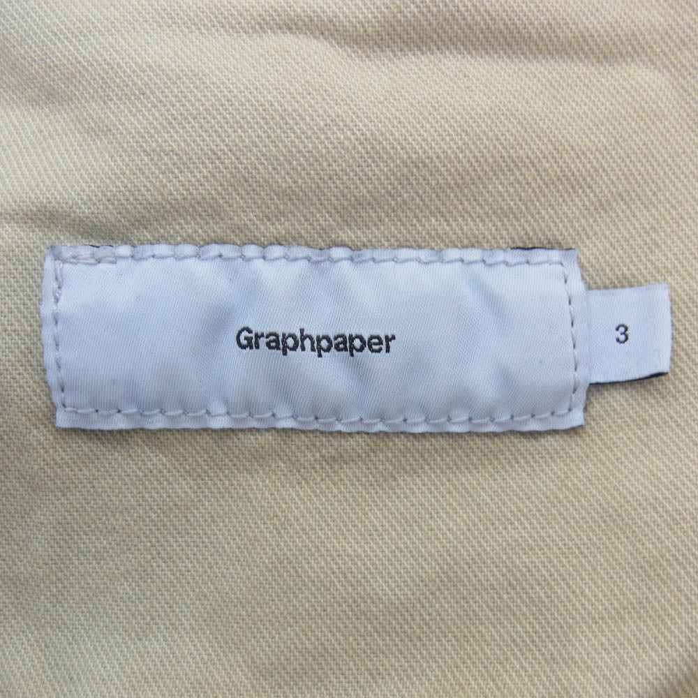 GRAPHPAPER グラフペーパー 25SS GU251-40188DB Selvage Denim TwoTuck Pants セルヴィッジ デニム ツータック パンツ インディゴブルー系 3【中古】