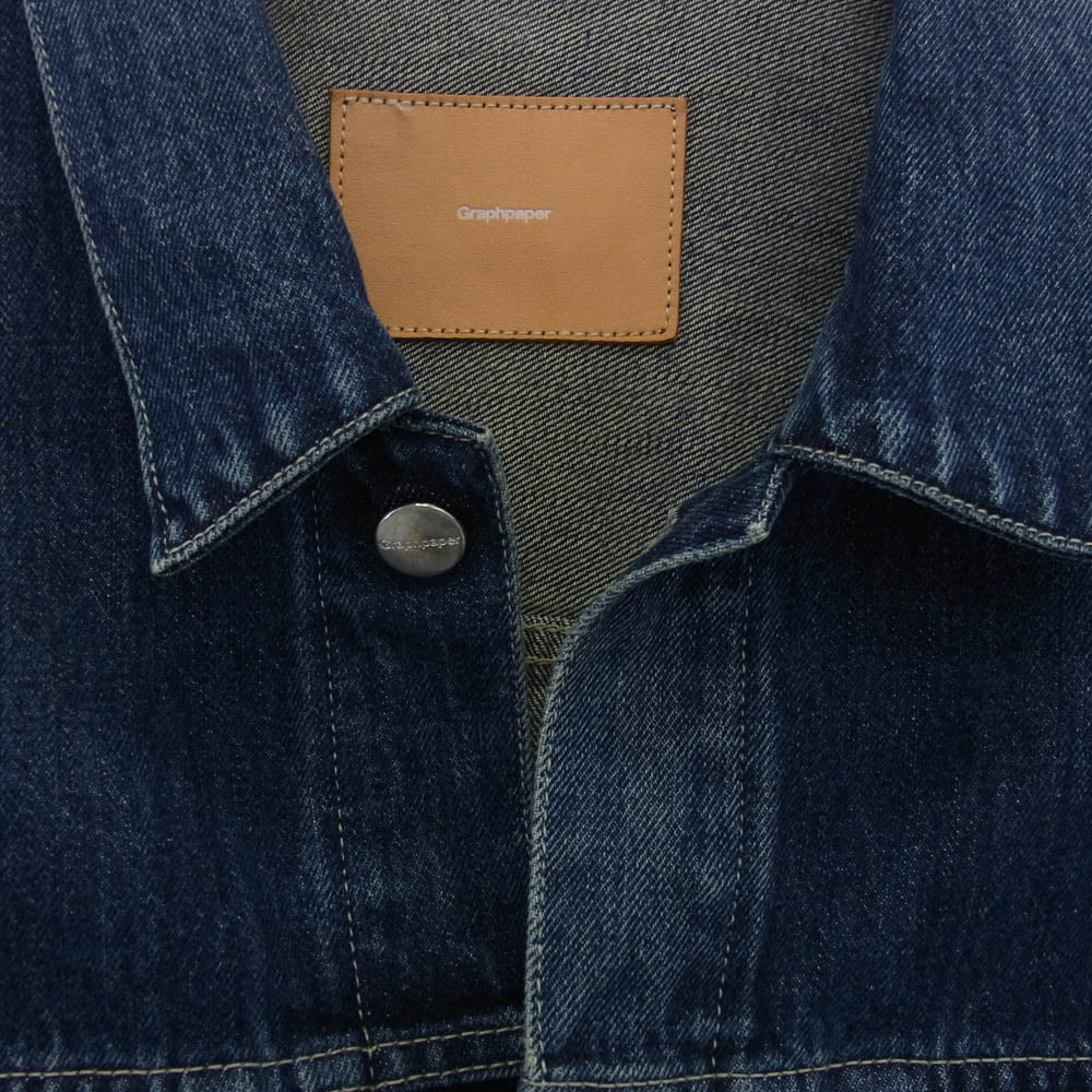 GRAPHPAPER グラフペーパー 25SS GM251-30185DB Selvage Denim Jacket セルヴィッジ デニム ジャケット インディゴブルー系 1【中古】
