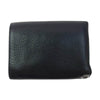 CHROME HEARTS クロムハーツ（原本無） 3FOLD 3フォールド クロスボールボタン レザー コンパクトウォレット 財布 ブラック系【中古】