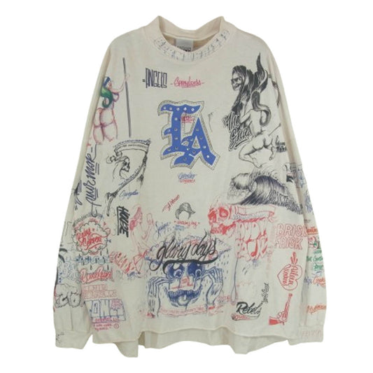 SAINT MICHAEL セントマイケル 24SS SM-YS8-0000-C10 BR_LS TEE/LA ロング スリーブ Tシャツ カットソー マルチカラー系 OS【中古】