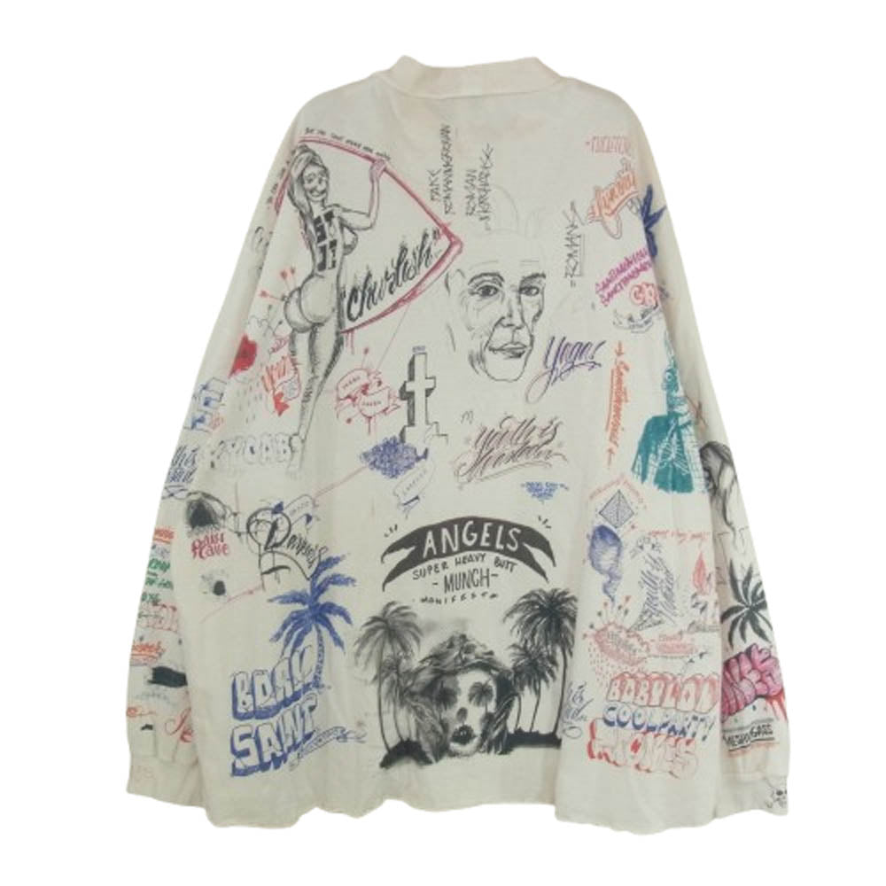 SAINT MICHAEL セントマイケル 24SS SM-YS8-0000-C10 BR_LS TEE/LA ロング スリーブ Tシャツ カットソー マルチカラー系 OS【中古】