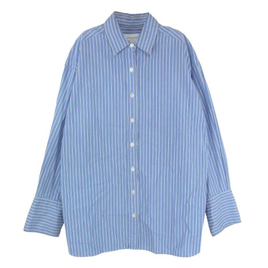 UNITED ARROWS ユナイテッドアローズ 1511-216-0910 SOKTAS ストライプ サイドスリット レギュラーカラー 長袖 シャツ ブルー系 サイズ表記無【中古】