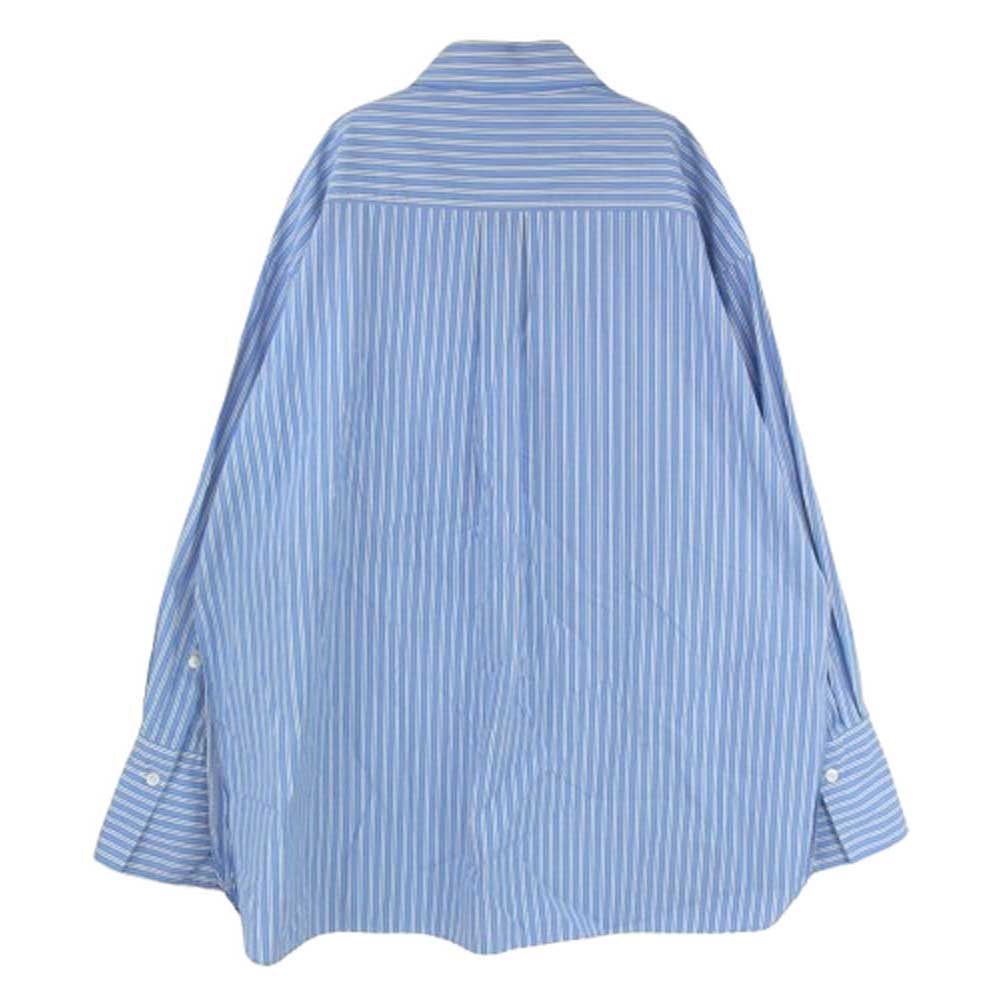 UNITED ARROWS ユナイテッドアローズ 1511-216-0910 SOKTAS ストライプ サイドスリット レギュラーカラー 長袖 シャツ ブルー系 サイズ表記無【中古】