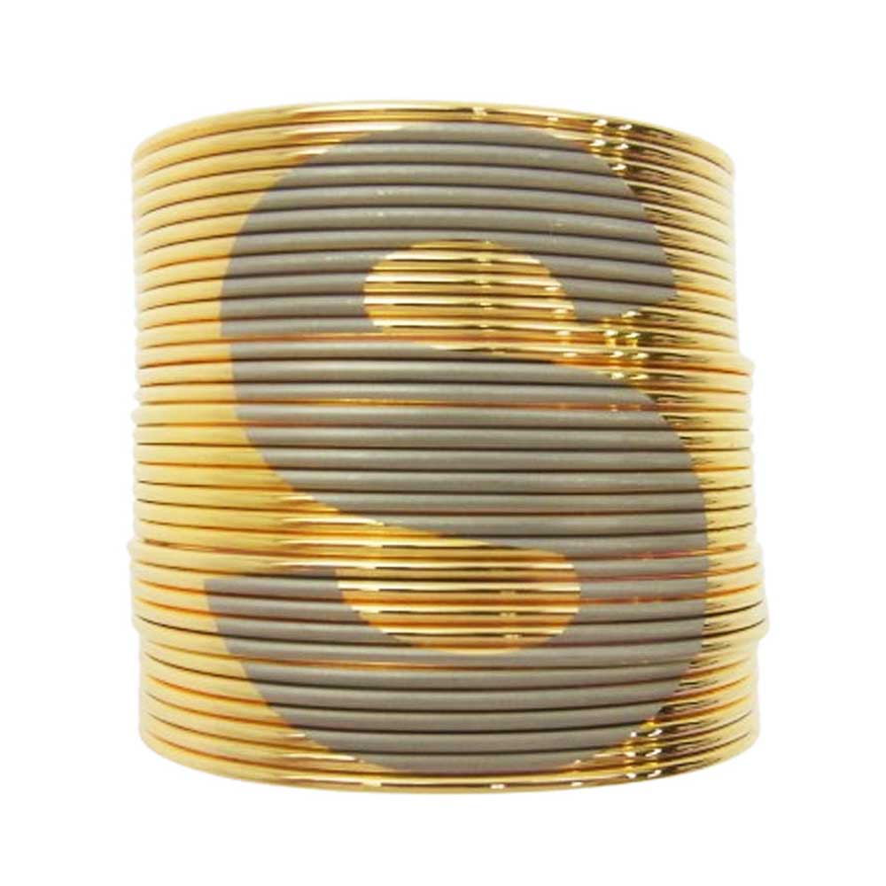 Sacai サカイ 5連 Sロゴ バングル ゴールド ゴールド系【中古】