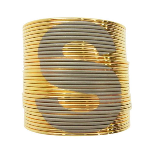 Sacai サカイ 5連 Sロゴ バングル ゴールド ゴールド系【中古】