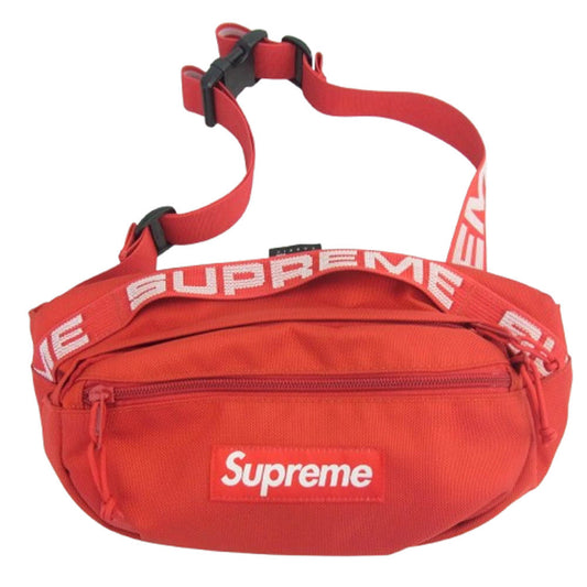 Supreme シュプリーム 18SS waist bag ウエスト バッグ レッド系【中古】