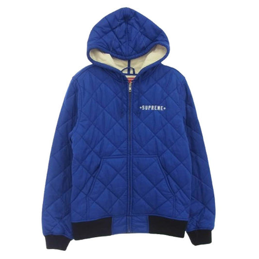 Supreme シュプリーム 15AW Independent Quilted Nylon Jacket インディペンデント キルト ジャケット ブルー系 S【中古】