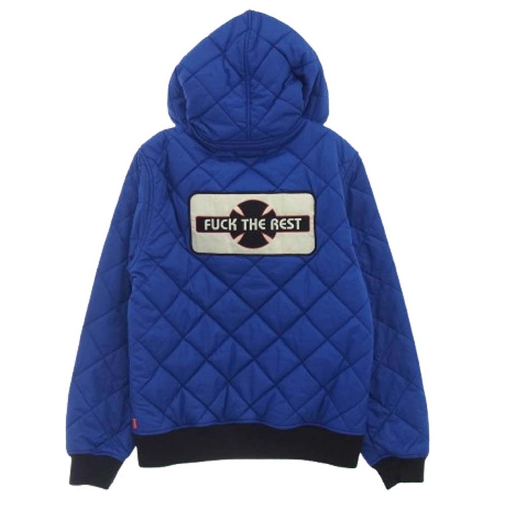 Supreme シュプリーム 15AW Independent Quilted Nylon Jacket インディペンデント キルト ジャケット ブルー系 S【中古】