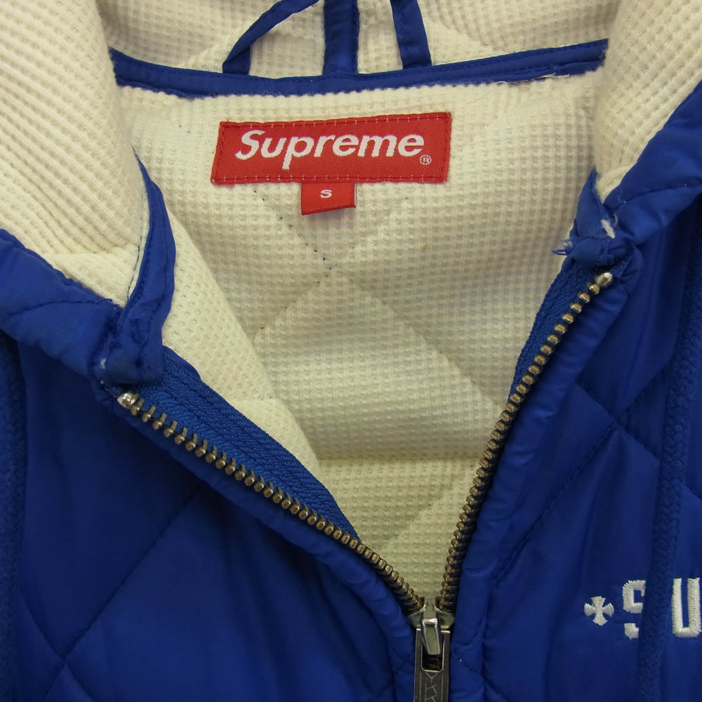 Supreme シュプリーム 15AW Independent Quilted Nylon Jacket インディペンデント キルト ジャケット ブルー系 S【中古】