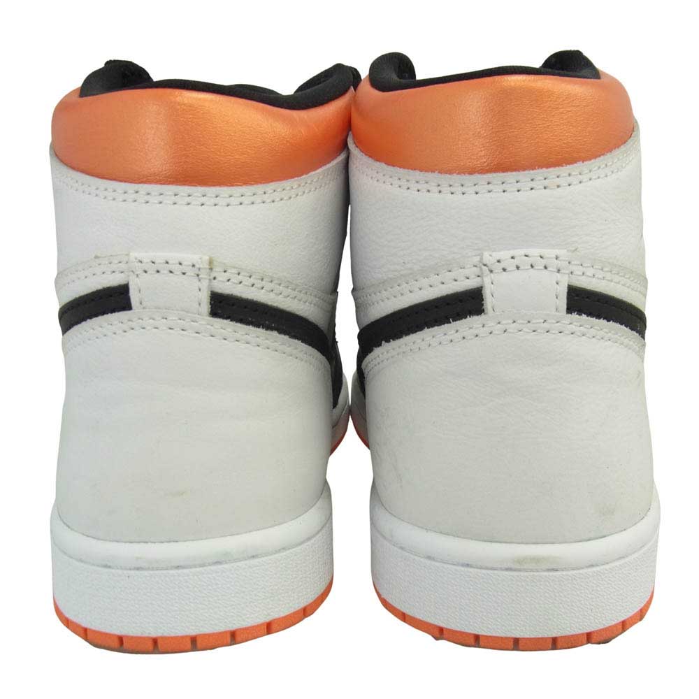 NIKE ナイキ 555088-180 Air Jordan 1 Retro High OG Electro Orange エアジョーダン1 レトロ ハイ OG エレクトロオレンジ スニーカー ホワイト系 26.5cm【中古】