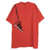 NIKE ナイキ ヴィンテージ 紺タグ TMタグ 80s 肩掛けエアジョーダン 半袖 Tシャツ レッド系 L【中古】