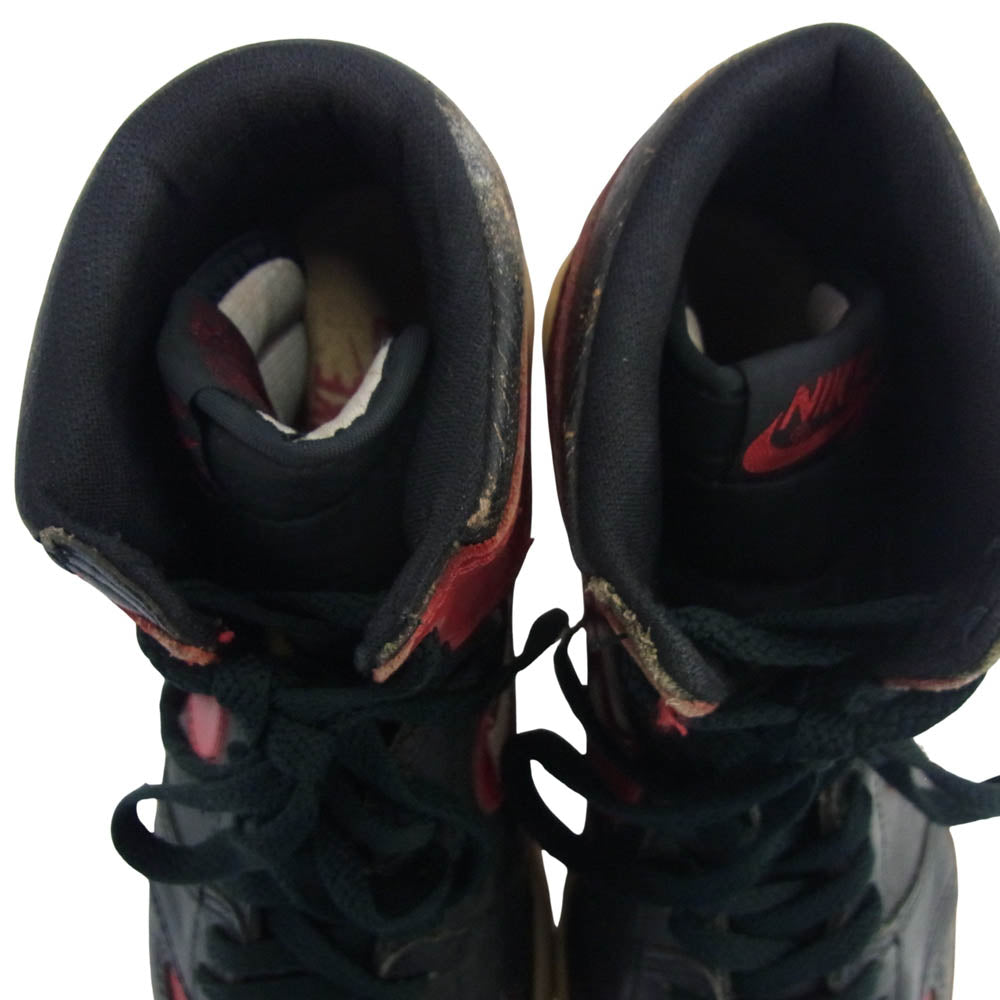 NIKE ナイキ 850507BY ヴィンテージ 80s 85年製 1985 Air Jordan 1 Original Bred AJ1 エアジョーダン オリジナル ブレッド ハイカット スニーカー ブラック系 レッド系【中古】