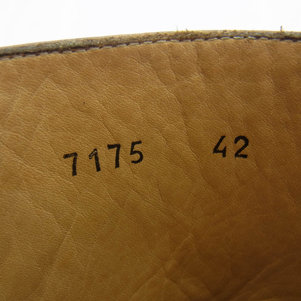 YVES SAINT LAURENT イヴサンローラン JONNY BOOTS ジョニー サイドジップ ヒールブーツ ブラウン ブラウン系 42【中古】