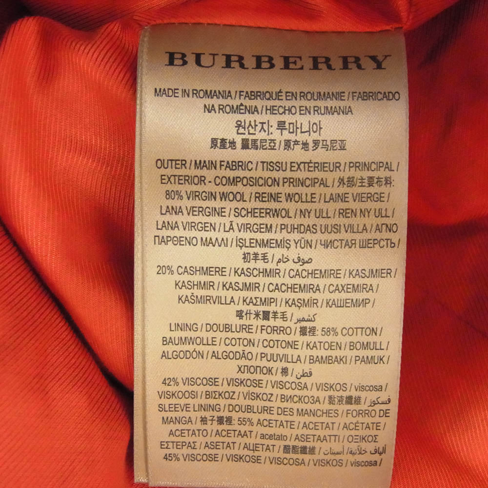 BURBERRY LONDON バーバリー ロンドン 4044670 ENGLAND 襟フェイクファー切替 ウール チェスターコート ブラック系 48 S/M【中古】