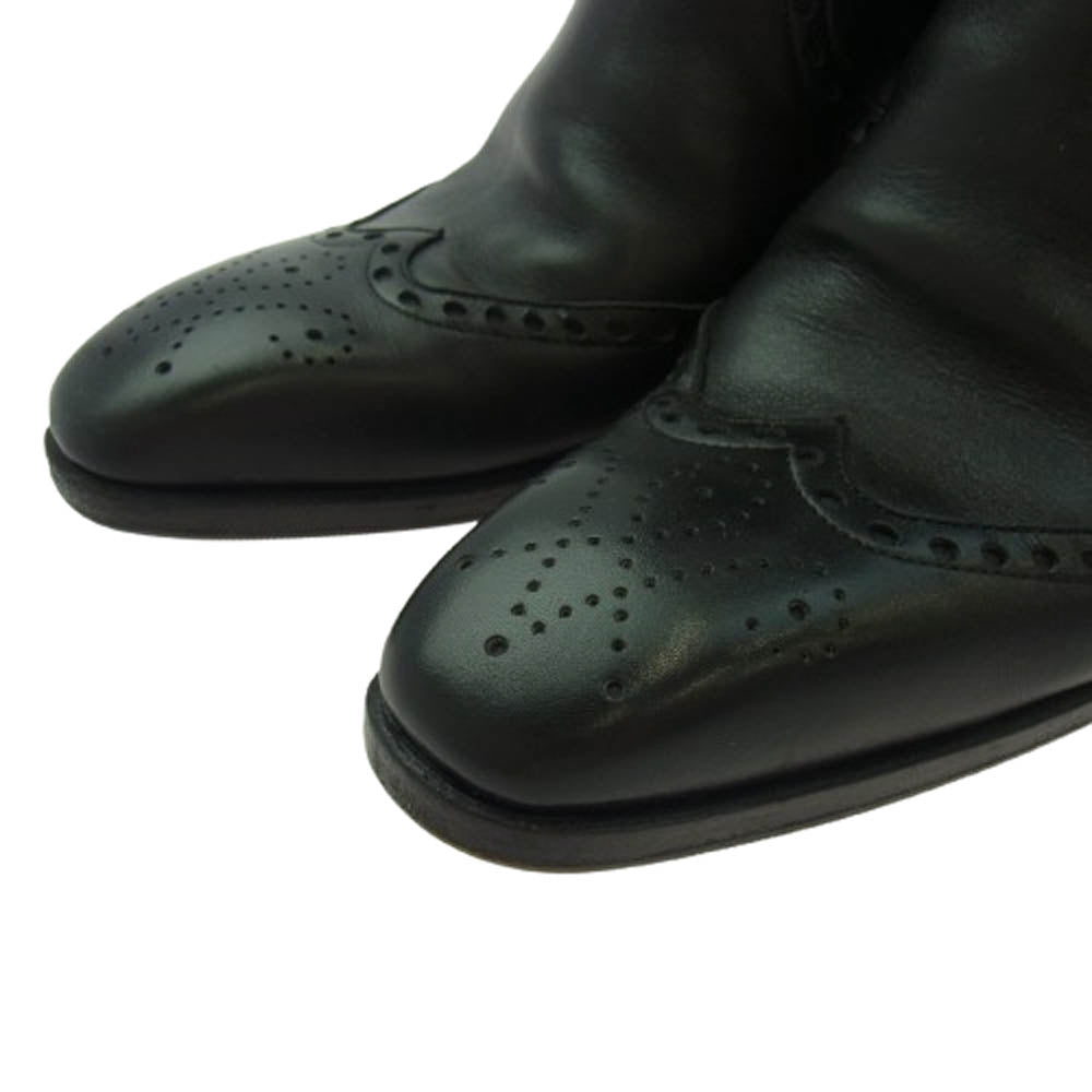 YVES SAINT LAURENT イヴサンローラン JONNY BOOTS ジョニー サイドジップ ヒールブーツ ブラック ブラック系 40【中古】