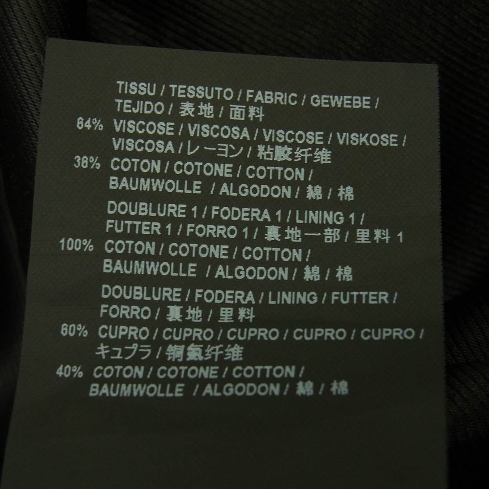 SAINT LAURENT サンローラン 16AW 437605 Y592N アストラカン フェイクファー ダブルブレスト コート ブラック系 M【中古】