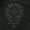 CHROME HEARTS クロムハーツ（原本無） CH LS 1 袖フローラル バックホースシュー プリント 長袖カットソー 長袖Tシャツ ロングスリーブカットソー ロンT ブラック系 M【中古】