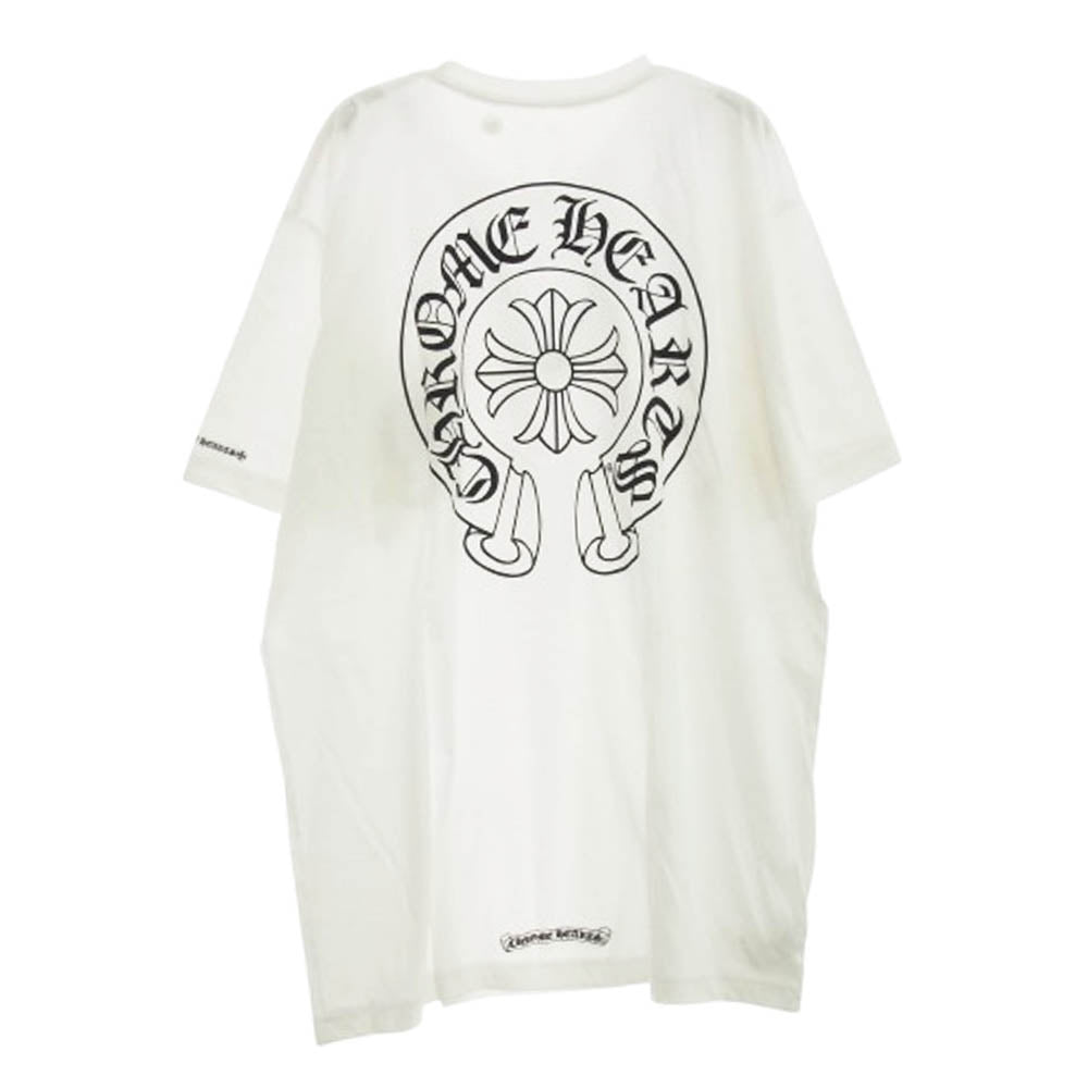 CHROME HEARTS クロムハーツ（原本無） Horseshoe Tee ホースシュー プリント 半袖 Tシャツ ホワイト系 XL【新古品】【未使用】【中古】