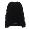 CHROME HEARTS クロムハーツ（原本無） SWTSHRT PLVR ネック 袖ロゴ プリント クルーネック スウェット XL ブラック系 XL【新古品】【未使用】【中古】