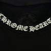 CHROME HEARTS クロムハーツ（原本無） SWTSHRT PLVR ネック 袖ロゴ プリント クルーネック スウェット XL ブラック系 XL【新古品】【未使用】【中古】
