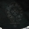 CHROME HEARTS クロムハーツ（原本無） SWTSHRT PLVR ネック 袖ロゴ プリント クルーネック スウェット XL ブラック系 XL【新古品】【未使用】【中古】