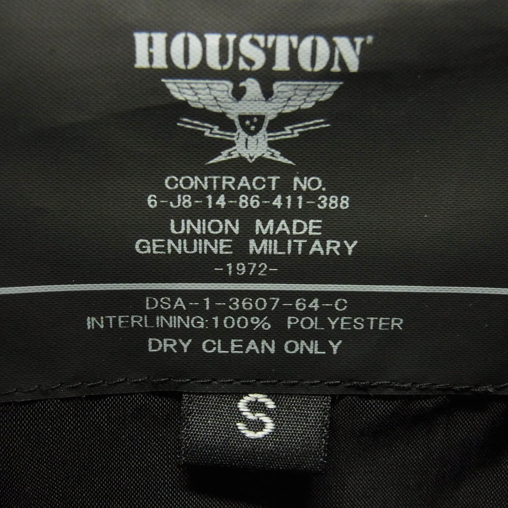 HOUSTON ヒューストン HTVA-2021S MA-1 BLACK KNIGHTS M/C JAC ブラックナイト バイク ジャケット ブラック系 S【中古】