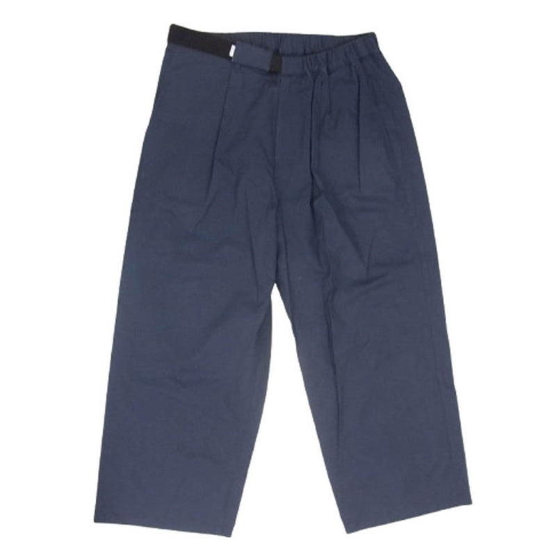 GRAPHPAPER グラフペーパー 23SS GM231-40196B Stretch Typewriter Wide Chef Pants ストレッチ タイプライター ワイドシェフパンツ ネイビー系 F【中古】