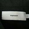 GRAPHPAPER グラフペーパー 23SS GM231-50198B Oversized Box Shirt オーバーサイズ ボックス 半袖 シャツ ブラック ブラック系 F【中古】