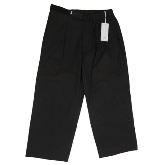 GRAPHPAPER グラフペーパー 23SS GM231-40196B Stretch Typewriter Wide Chef Pants ストレッチ タイプライター ワイドシェフパンツ ブラック系 F【中古】