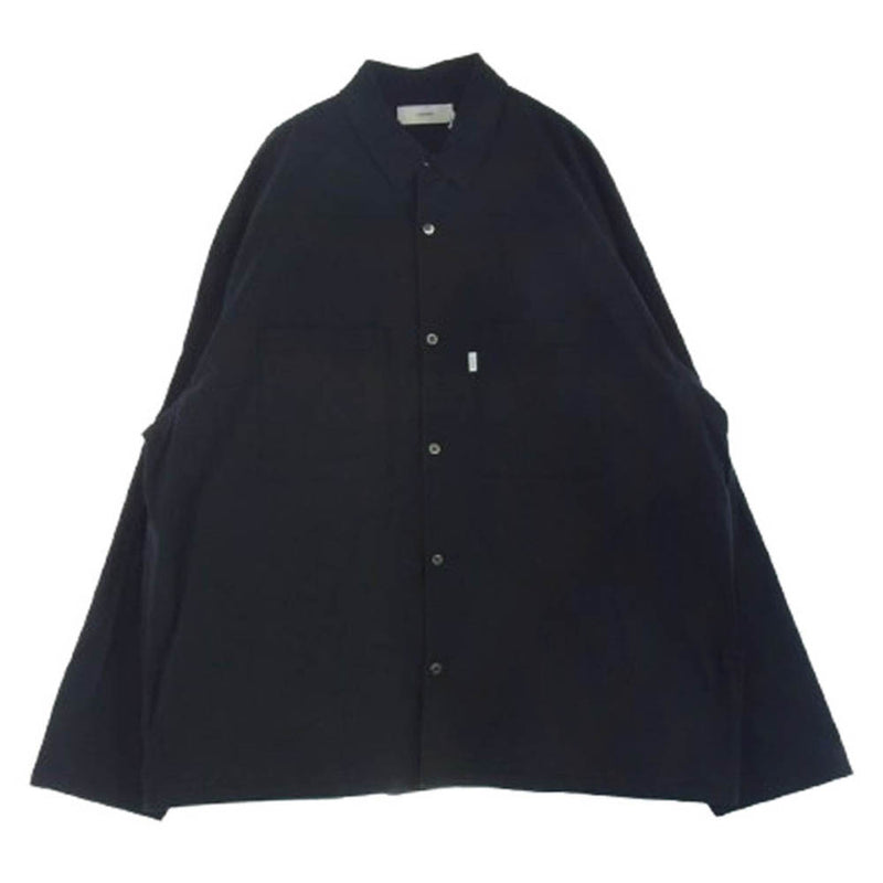 GRAPHPAPER グラフペーパー 22SS GM221-50111B STRETCH TYPEWRITER L/S OVERSIZED BOX SHIRT ストレッチタイプライター オーバーサイズ 長袖 シャツ ブラック系【中古】